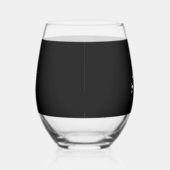 Funny Labrador Retriever Christmas Tree Classic T- ステムなしワイングラス (右)