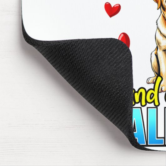 Funny Labrador Retriever Design For Dog Owner  マウスパッド (コーナー)