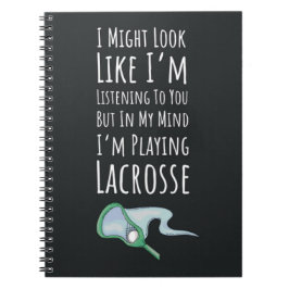 Funny Lacrosse Gift Ideas Players Team Humor ノートブック