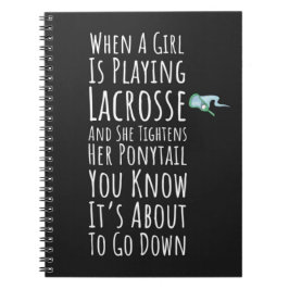 Funny Lacrosse Gifts Teen Girls Team Player Sports ノートブック