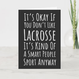 Funny Lacrosse Team Cards Player Humor Sports カード