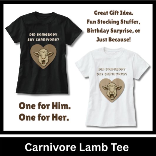 Funny Lamb Meat Lover Gift Tシャツ