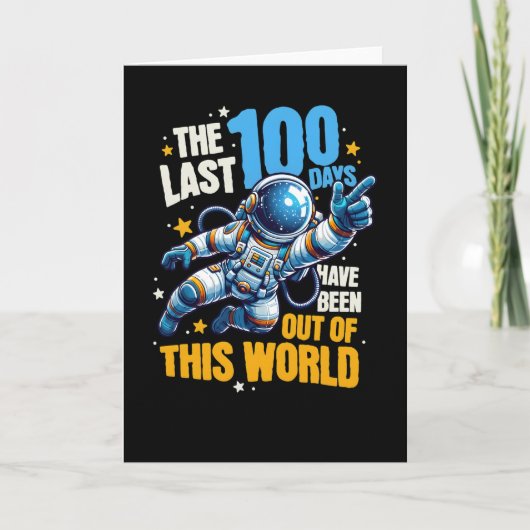Funny Last 100 Days Out Of This World School カード (正面)
