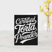 Funny Latino Certified Torta Under Mexican Sarcast カード (黄色い花)