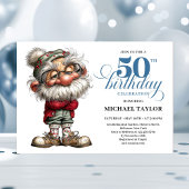 Funny Laugh Out Loud Man Turning 50 Invitation 招待状