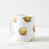 Funny Laughing Crying Emoji Graphic コーヒーマグカップ (正面左)