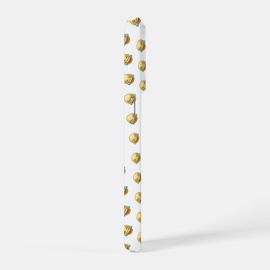 Funny Laughing Crying Emoji Graphic iPhoneケース (右側面)