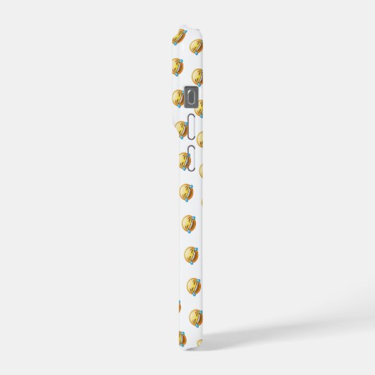 Funny Laughing Crying Emoji Graphic iPhoneケース (左側面)