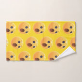 Funny Laughing Emoji Face バスタオルセット (ハンドタオル)
