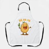 Funny Laughing Potato Apron エプロン (正面)