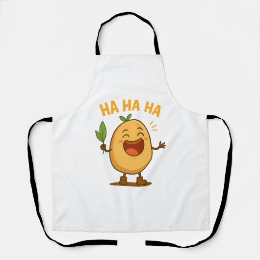 Funny Laughing Potato Apron エプロン (正面)