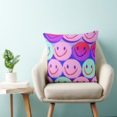 Funny laughing smiling faces Design cushion Kissen クッション (椅子)