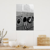 Funny Laundry Room Print, High Heel Washing ポスター (キッチン)