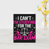 Funny Law School Student Gift - Can't Studying For カード (黄色い花)