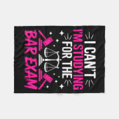 Funny Law School Student Gift - Can't Studying For フリースブランケット (正面(横))