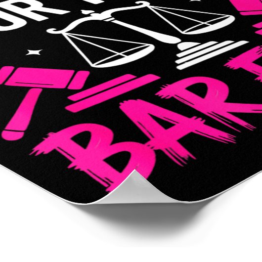 Funny Law School Student Gift - Can't Studying For ポスター (角)