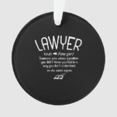 Funny Lawyer Definition オーナメント (正面)