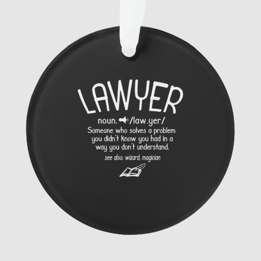 Funny Lawyer Definition オーナメント (正面)