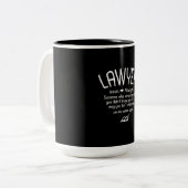 Funny Lawyer Definition ツートーンマグカップ (正面左)