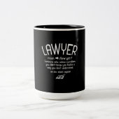 Funny Lawyer Definition ツートーンマグカップ (中央)