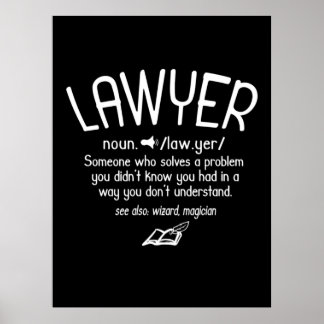 Funny Lawyer Definition ポスター