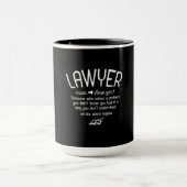 Funny Lawyer Definition マグカップ (中央)