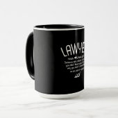 Funny Lawyer Definition マグカップ (正面左)