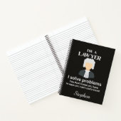 Funny lawyer quote personalized graduation  ノートブック (内部)