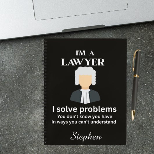 Funny lawyer quote personalized graduation  ノートブック