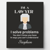 Funny lawyer quote personalized graduation  フォトプラーク (正面)