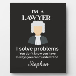 Funny lawyer quote personalized graduation  フォトプラーク