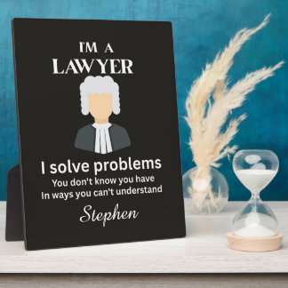 Funny lawyer quote personalized graduation  フォトプラーク