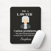 Funny lawyer quote personalized graduation  マウスパッド (マウス)