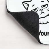 Funny Lazy Cat Mouse Pad | Custom I’m Awake Design マウスパッド (コーナー)