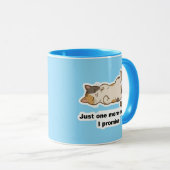 Funny Lazy Cat Mug – “One More Cat I Promise” Cute マグカップ (正面右)