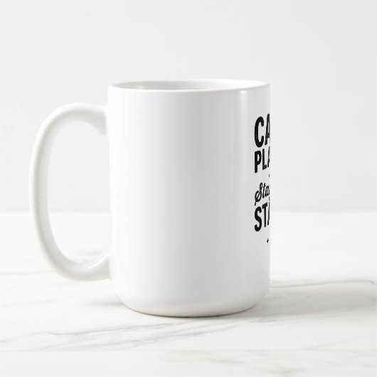 Funny Lazy Cat Quote Cancel Plans Stay With Cat T- コーヒーマグカップ (左)