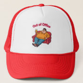 Funny Lazy Man Cap - Humorous Cap キャップ (正面)