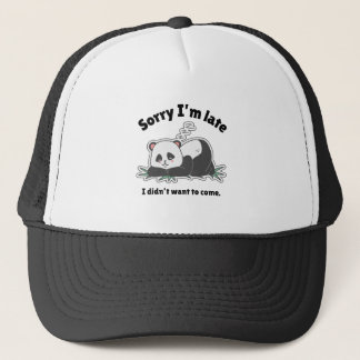 Funny Lazy Panda Design キャップ