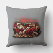 funny Lazy Santa Claus pillow クッション (裏面)