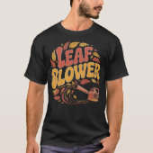 Funny Leaf Blower Retro Gardening Fall Halloween Tシャツ (正面)