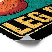 Funny Leg Day Costume Turkey Day Pilgrim Thanksgiv ポスター (角)