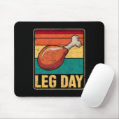 Funny Leg Day Costume Turkey Day Pilgrim Thanksgiv マウスパッド (マウス)