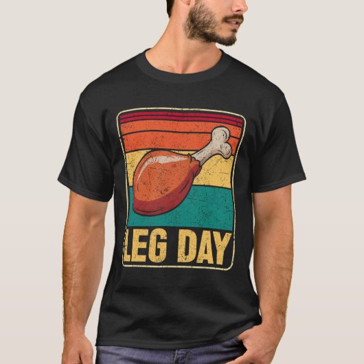 Funny Leg Day Costume Turkey Day Pilgrim Thanksgiv Tシャツ (正面)
