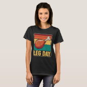 Funny Leg Day Costume Turkey Day Pilgrim Thanksgiv Tシャツ (正面フル)