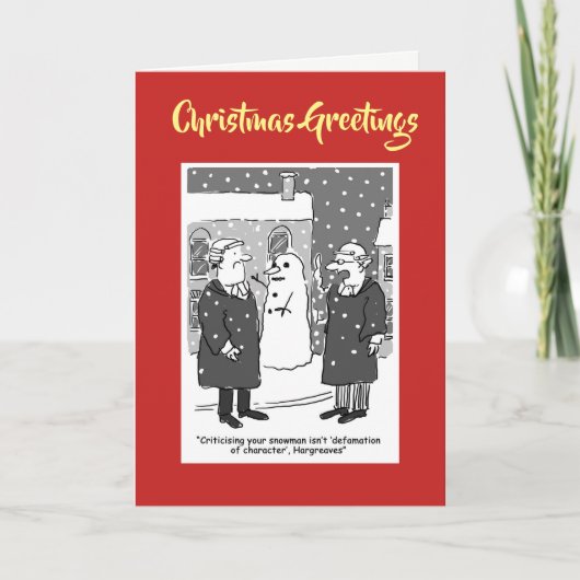 Funny Legal Services Christmas Card シーズンカード (正面)
