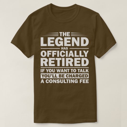 Funny Legend Has Officially Retired Gift Retiree M Tシャツ (デザイン正面)