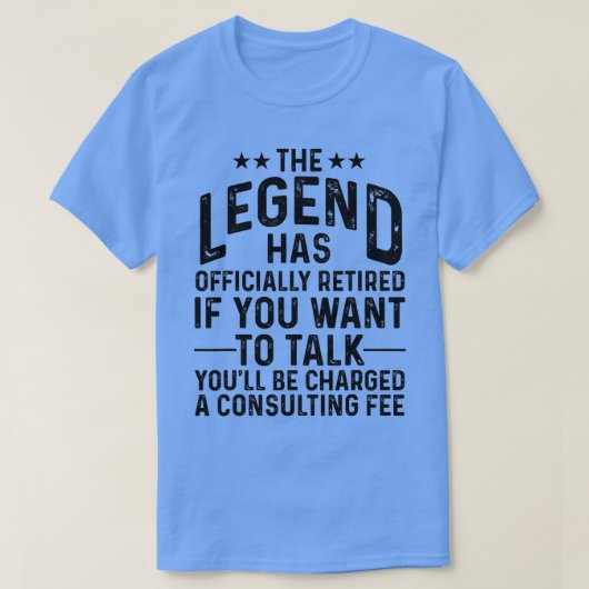 Funny Legend Has Officially Retired Gift Retiree M Tシャツ (デザイン正面)