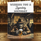 Funny Legendary Bigfoot Birthday カード