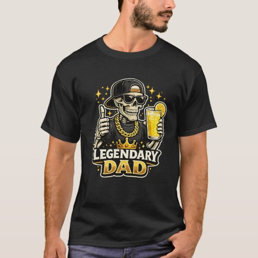 Funny Legendary Dad Lemonade Cool Skeleton  Tシャツ (正面)