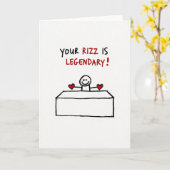 Funny Legendary Rizz Card カード (黄色い花)